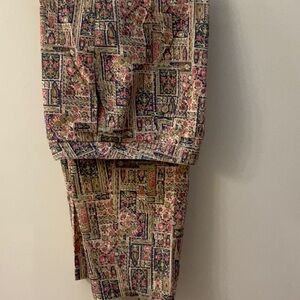 Talbots Floral Patterned slacks size 18